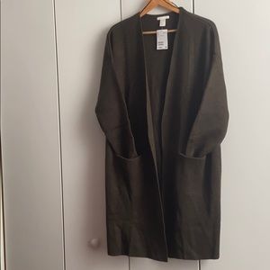 H&M Long Cardigan - Olive Green